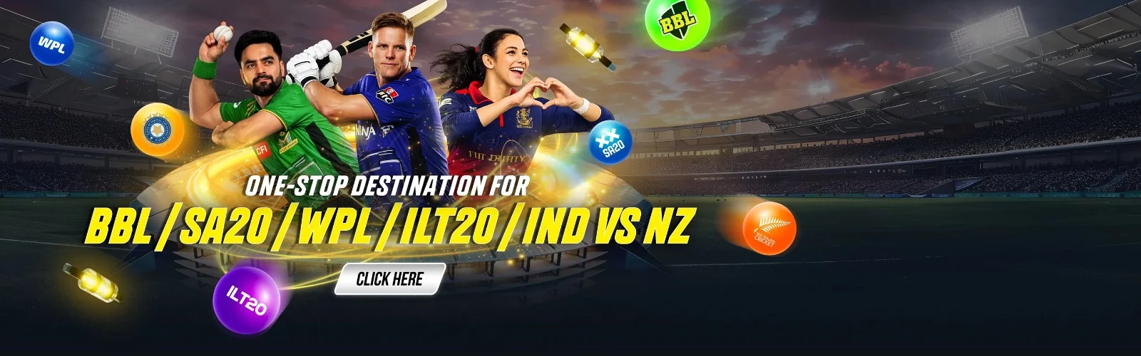 WPL/IND VS NZ/ ILT20/SA20