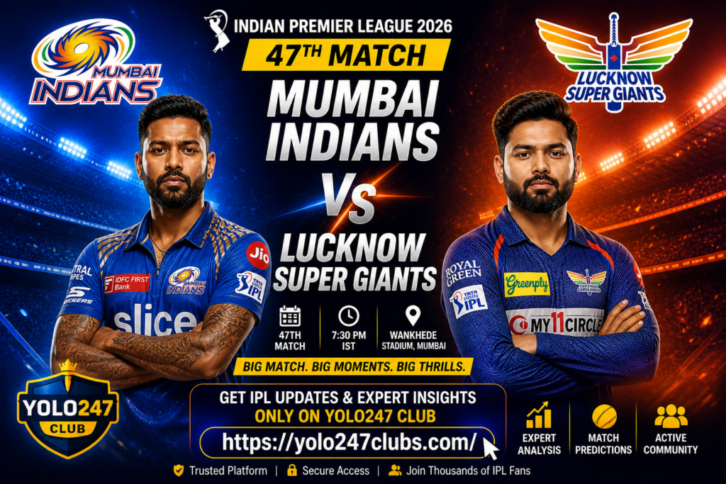Mumbai Indians vs Lucknow Super Giants